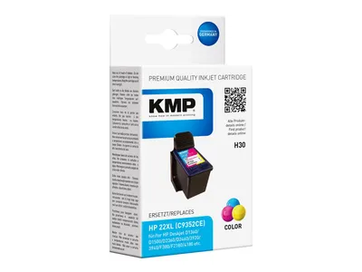 Image de KMP Patrone HP C9352AE Nr.22 color 430 S. H30 refilled