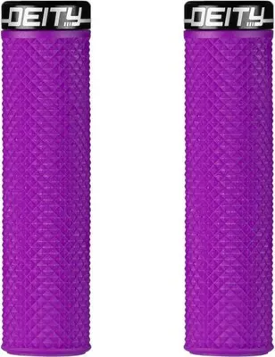 Produktbild von Deity Supracush Lock-On Lenkergriffe lila (133 mm, Außendurchmesser 34 mm, In...