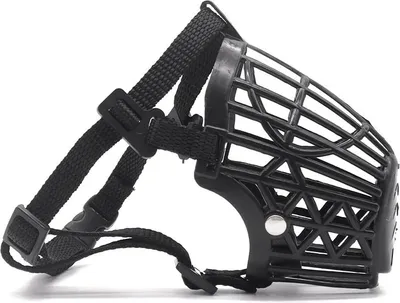 Image de INF Muselière pour chien noir - Taille 7 : Anti-morsure et confort respirant