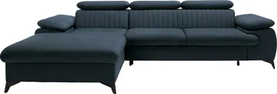 Produktbild von Linksseitiges Ecksofa aus blauem Velours - SAMARA von Pascal Morabito