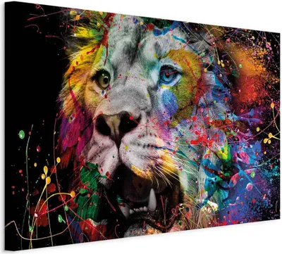 Produktbild von Italienischer Leinwand Leinwandbild - King of Kings (1 Part) Wide 30x20 cm Tiere g-A-0277-b-a