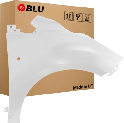Image de BLU Aile Compatible avec Ford KA II 2 7VTA Droite Weiss Frozen White | 2008-2015 | Avant | Peint| Prêt à Monter | Acier