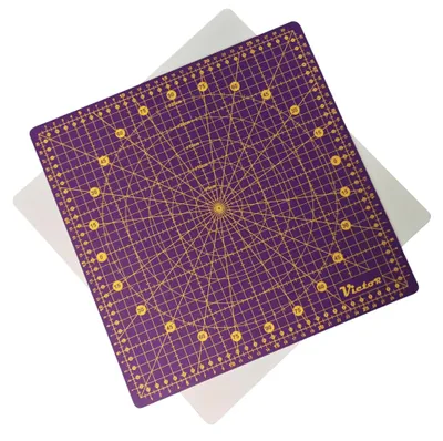 Produktbild von Victor drehbare schneidematte selbstheilend in 32x32cm, geignet zum nähen und basteln (Violett, 32 x 32 cm)
