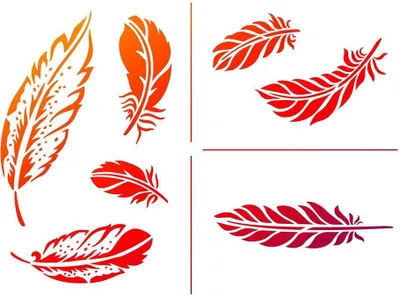 Produktbild von Viva Decor Flexible Schablonenfedern 21 x 30 cm weiß