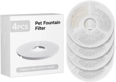 Produktbild von Aktivkohle-Katzenwasserfilter 4er-Pack, 3-fach-Filtration