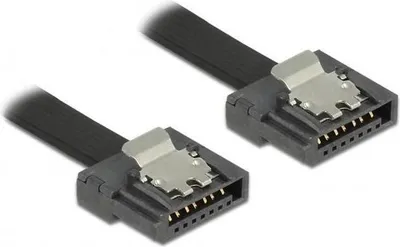 Immagine prodotto di Cavo Delock SATA 6 Gb/s 70 cm nero FLEXI (83842)