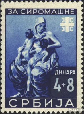 Produktbild von Briefmarken Serbien (Dt.Bes.2.WK.) 1942 Mi 83 postfrisch Wohlfahrt