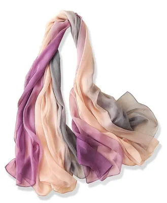 Immagine prodotto di Sciarpa, stola o foulard da donna in chiffon, con motivo sfumato, dimensioni 170 x 145 cm