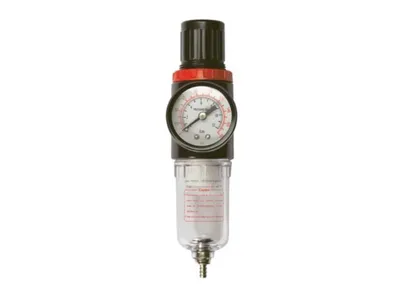 Produktbild von Stanley Druckschalter mit Wasserabscheider Druckluft 152164XSTN - Druckschalter Kompressor - Manometer 0-12 Bar - Einfach zu Installieren - PVC