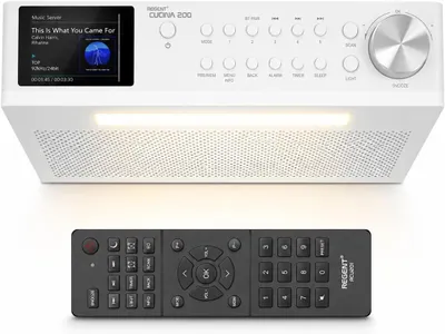 Zdjęcie produktu dla Ferguson Regent Cucina 200 radio kuchenne podblatowe Dab radio z Bluetooth FM / DAB+ radio z paskiem Led kuchnia, kolorowy wyświetlacz, timer kuchenny z 2 alarmami