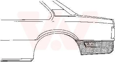 Produktbild von VAN WEZEL Seitenwand Reparaturblech für OPEL Ascona C Limousine (J82)