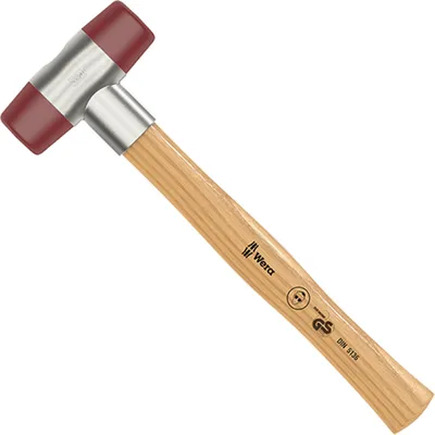 Obrázok produktu pre Wera Schonhammer mittelhart 635 g 102 05000525001 320 mm, tupé kladivo