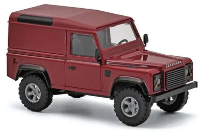 Immagine prodotto di Busch 54357 - Land Rover Defender 90 furgone, 1/87, rosso - Nuovo