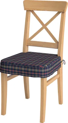 Produktbild von Dekoria Sitzkissen geeignet für das Ikea Modell Ingolf, blau-rot, Modell Inglof
