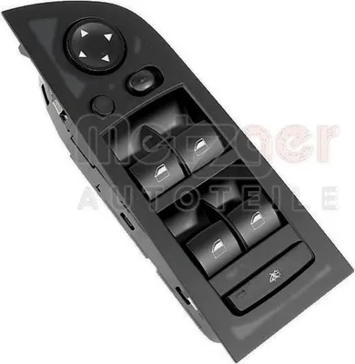 Productafbeelding van METZGER 09161106: Ramenbedieningsschakelaar voor BMW 3 Touring (E91), voorzijde, links