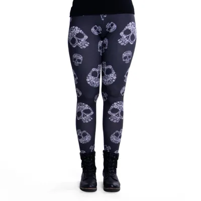 Produktbild von cosey - Halloween-Line Leggings (Einheitsgröße) - Design Totenschädel