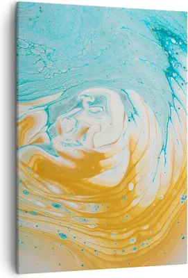 Produktbild von Bild auf Leinwand - Leinwandbild - Einteilig - Abstraktion verschüttet Farben - 50x70cm - Wand Bild - Wanddeko - Wandbilder - Leinwanddruck - Wanddekoration - Leinwand bilder - Wandbild - PA50x70-4742