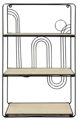 Obrázek produktu pro Závěsná skříňka, 3 patra, 35 x 12 x 55 cm, kovová