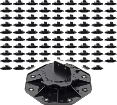Produktbild von XPOtool Set 90x Stelzlager für Terrassen, 2700kg, 18-28mm, höhenverstellbare Stellfüße für Terrassendielen, Platten und Planken