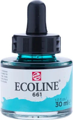 Produktbild von Talens ecoline flüssige Aquarellfarbe 30ml türkisgrün