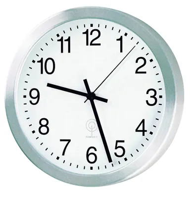 Immagine prodotto di Orologio da parete radiocomandato in alluminio, diametro 40 cm (51.017.415)