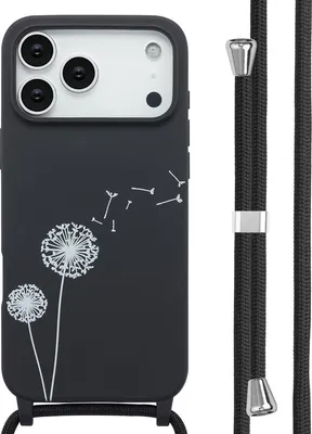Image de imoshion Étui design en silicone avec cordon pour l'Apple iPhone 17 Pro Max - Noir pissenlit