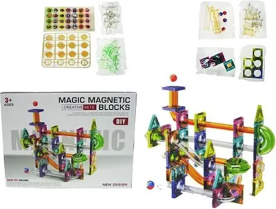 Zdjęcie produktu dla Klocki magnetyczne tor dla kulek 94el H13444 41552