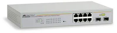 Image de Allied Telesis 8 port Gigabit WebSmart Switch - Managed - Rack-Einbau - 1U