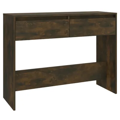 Obrázok produktu pre vidaXL Konzolový stolík údený dub 100x35x76,5 cm odvodený výrobok z dreva