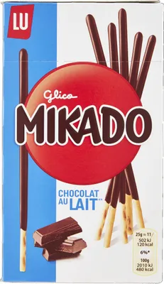 Produktbild von 12x Mikado Keks-Stick mit Schokolade überzogen 75g Milchschokolade