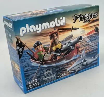 Produktbild von PLAYMOBIL 70493 - Piratenboot mit Kanone