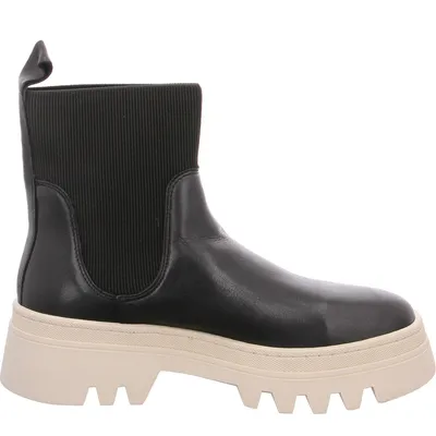 Produktbild von Apple of Eden Damen Chelseaboots 6821-36, 6821-37, 6821-38, 6821-39, 6821-40, 6821-41, 6821-42, 6822-36, 6822-37, 6822-38, 6822-39, 6822-40, 6822-41, 6822-42 APE-DAPHNE BLACK/IVORY 42