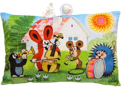 Produktbild von Kissen der kleine Maulwurf, Motiv Band, 45x30cm - Kinderkissen
