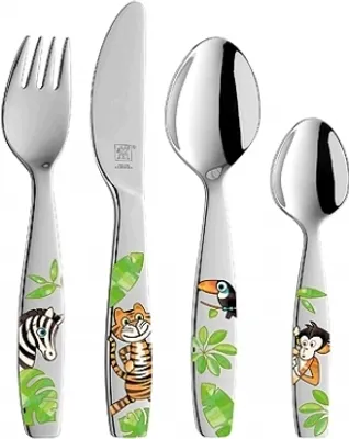 Produktbild von Zwilling 07135-210-0 Jungle 2*SPOON 1*FORK 1*KNIFE Baby-Besteck-Set