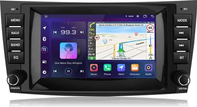 Image de 7 pouces Carplay Android12 Autoradio pour Mercedes Benz Classe E W211 W219 RDS BT SWC GPS WIFI Navi DAB+ 2+32G