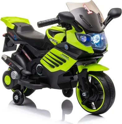 Immagine prodotto di [Giocattolo di moto elettrica per bambini a trazione singola senza telecomando, con luci a LED