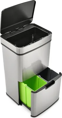 Produktbild von SVITA Sensor-Mülleimer 62L Edelstahl Mülleimer mit Sensor Abfalleimer