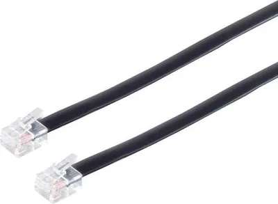 Produktbild von Telefonkabel Modularkabel ISDN 6 adrig 2xRJ12 3,0m