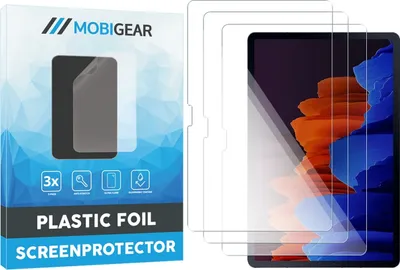 Produktbild von Mobigear Samsung Galaxy Tab S7 Plus Displayschutz Schutzfolie - Hüllenfreundlich (3er Pack)
