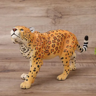Produktbild von Kinder Emulational Zoo Tier Leopard Spielzeug Kunststoff Wild Puppe Pädagogisch