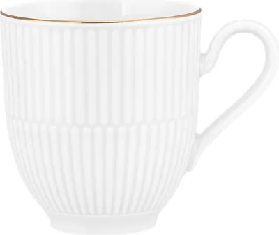 Produktbild von Seltmann Weiden Amina weiß/Goldrand Becher mit Henkel 0,35 l