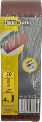 Produktbild von 4x Schleifstreifen Schleifbänder für Schwingschleifer 75x533mm Körnung 50 Grob