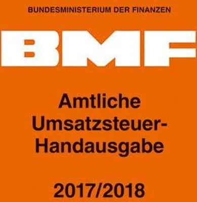 Produktbild von Amtliche Umsatzsteuer-Handausgabe 2017/2018