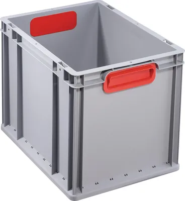 Produktbild von allit Transportbehälter ProfiPlus EuroBox 432, grau/rot