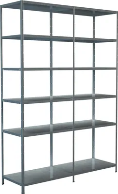 Produktbild von Steck-Grund-/ u 1 Anbauregal, 12 Böden, 2300x1600x500, verz.