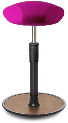 Produktbild von Sitz- Stehhocker Free Tall Triangel kvadrat Divina Mel. Pink schwarz /Natur.