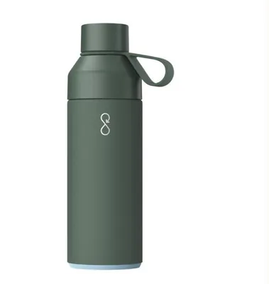 Image de Ocean Bottle 500 ml Bouteille isolée en acier inoxydable (vert forêt)