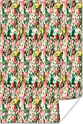 Produktbild von MuchoWow® Poster Blumen - Rosen - Farben - Muster 20x30 cm - Papierdruck