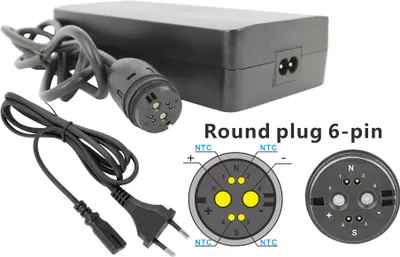 Immagine prodotto di Caricabatteria PowerSmart 42V 4A con connettore Rosenberger per 31648-01 / Impulse 3 / CAN / 16,75Ah