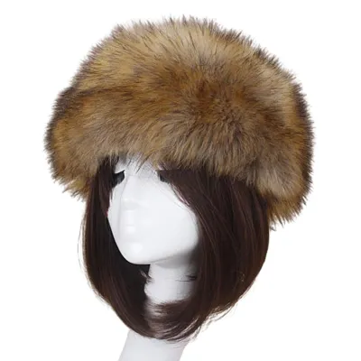 Produktbild von Frauen Herbst Winter Kunstpelz Verdickte Mütze Im Freien Kältebeständige Warme Plüsch Beanie-8